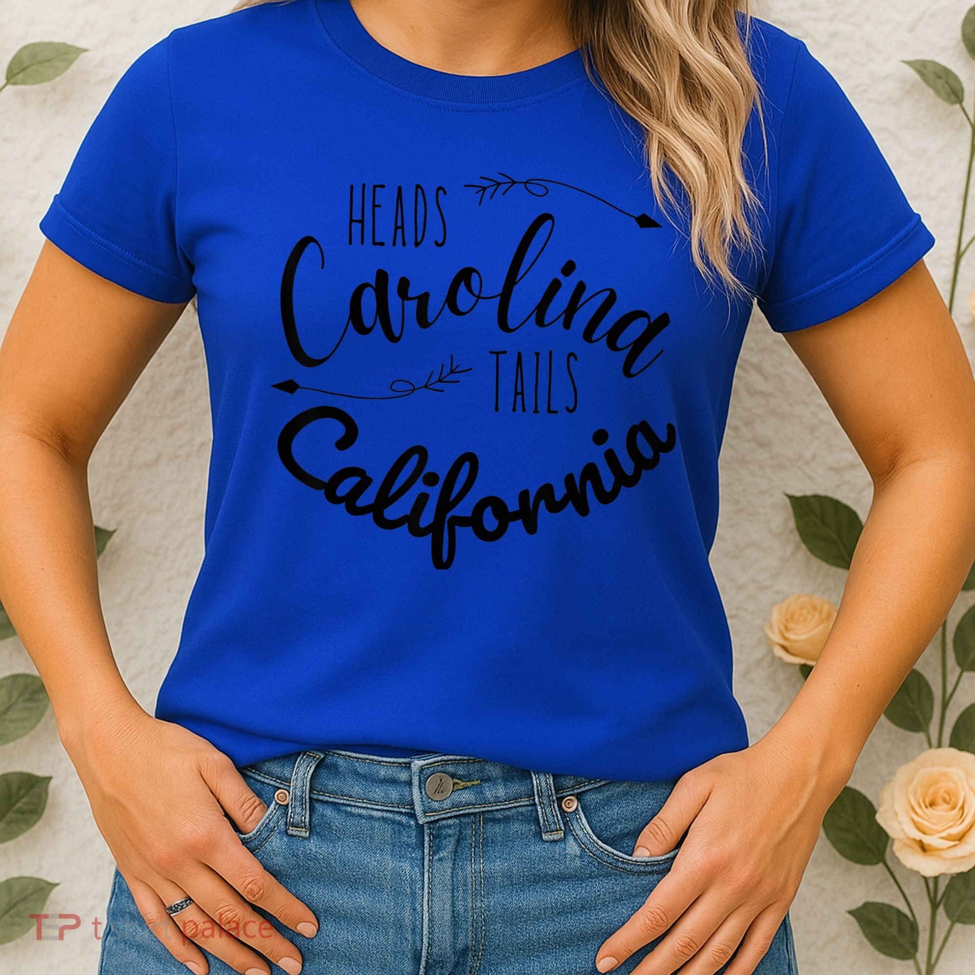 Heads Carolina Tail California Western Summer Beach Paradise Women's T-Shirt