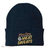 Here Come The Meat Sweats Funny Thanksgiving Beanie thumb 0