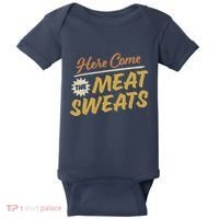 Here Come The Meat Sweats Funny Thanksgiving Baby Bodysuit thumb 0