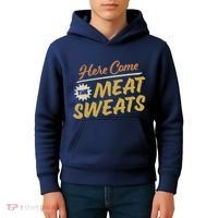 Here Come The Meat Sweats Funny Thanksgiving Kids Hoodie thumb 4