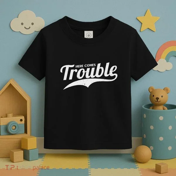 Here Comes Trouble Funny Trouble Maker Toddler T-Shirt