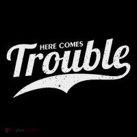 Here Comes Trouble Funny Trouble Maker Kids Sweatshirt thumb 2