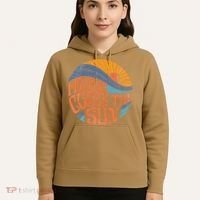 Here Comes The Sun Vintage Retro Sixties Surf Summer Beach Hoodie thumb 5