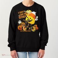 Halloween Costume Team Candy Corn I DonT Like You Either Women's Sweatshirt thumb 0