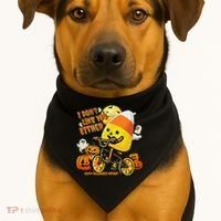 Halloween Costume Team Candy Corn I DonT Like You Either USA-Made Doggie Bandana thumb 1
