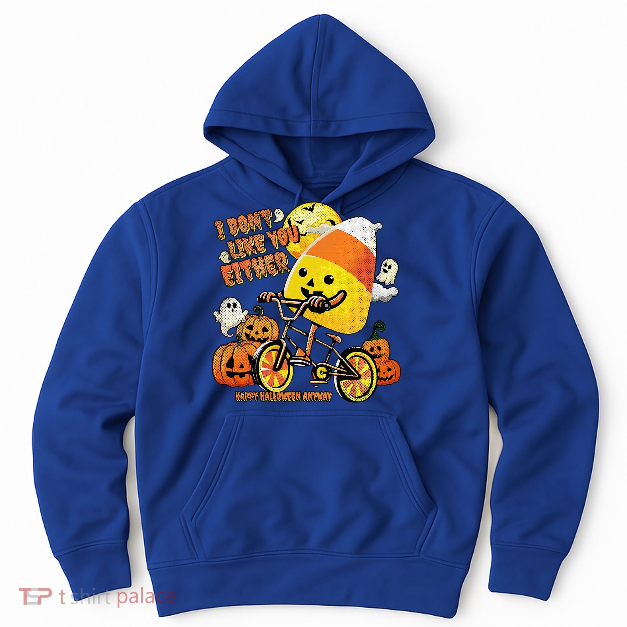 Halloween Costume Team Candy Corn I DonT Like You Either Hoodie