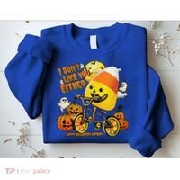 Halloween Costume Team Candy Corn I DonT Like You Either Sweatshirt thumb 2