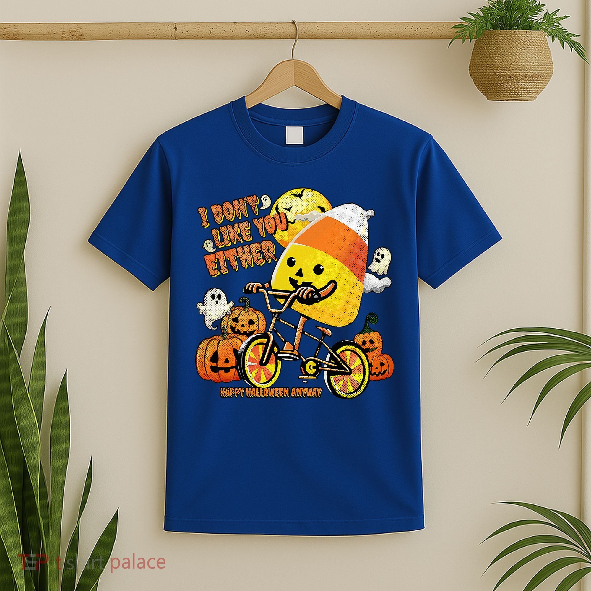 Halloween Costume Team Candy Corn I DonT Like You Either T-Shirt