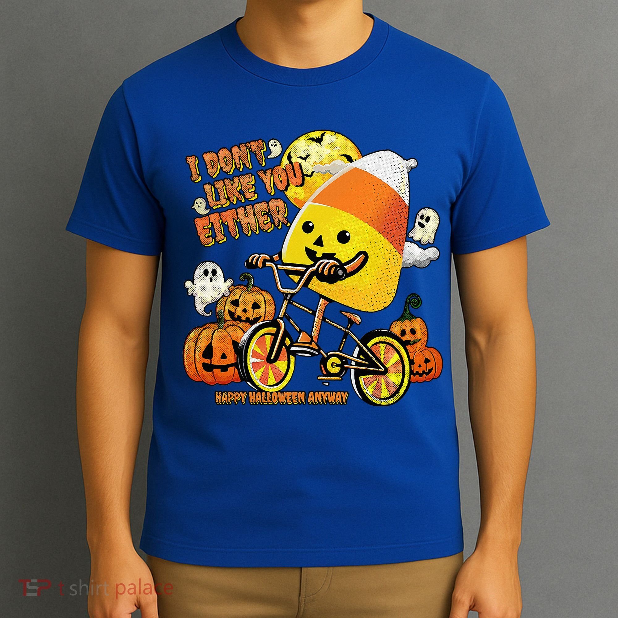 Halloween Costume Team Candy Corn I DonT Like You Either T-Shirt