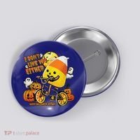 Halloween Costume Team Candy Corn I DonT Like You Either Button thumb 0