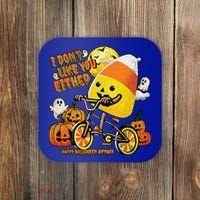 Halloween Costume Team Candy Corn I DonT Like You Either Coaster thumb 0