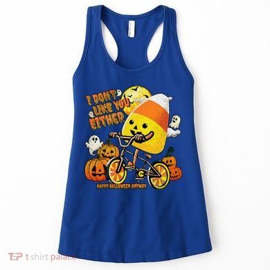 Halloween Costume Team Candy Corn I DonT Like You Either Women's Tank Top