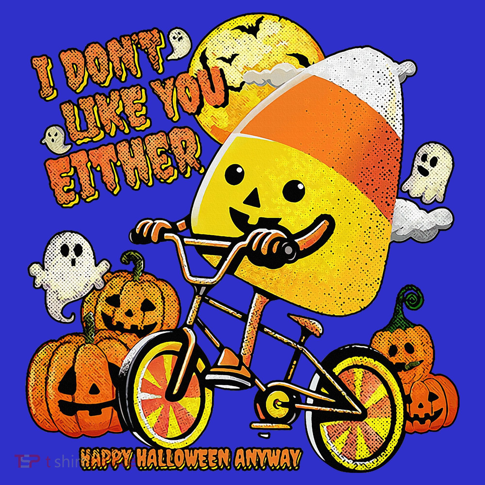 Halloween Costume Team Candy Corn I DonT Like You Either Baby Bodysuit