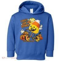 Halloween Costume Team Candy Corn I DonT Like You Either Toddler Hoodie thumb 0