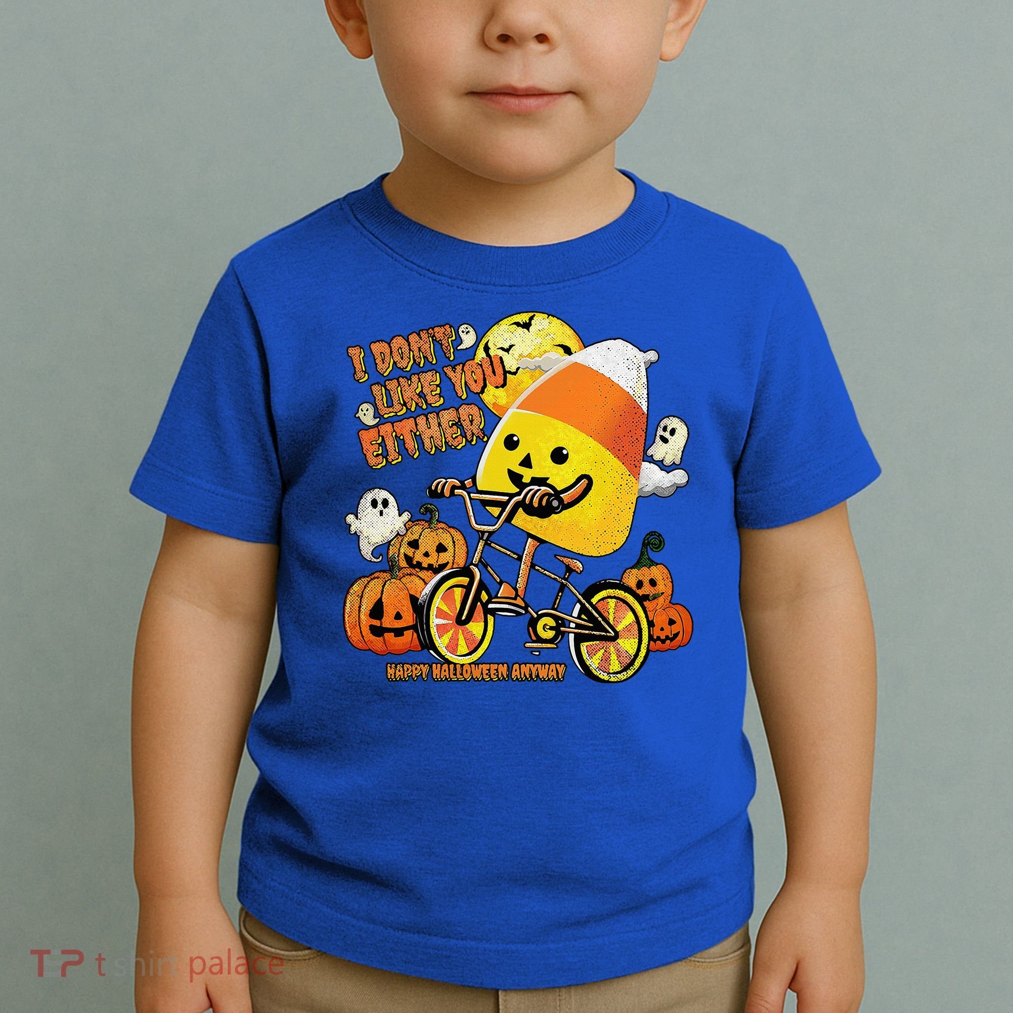 Halloween Costume Team Candy Corn I DonT Like You Either Toddler T-Shirt