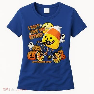 Halloween Costume Team Candy Corn I DonT Like You Either Women's T-Shirt
