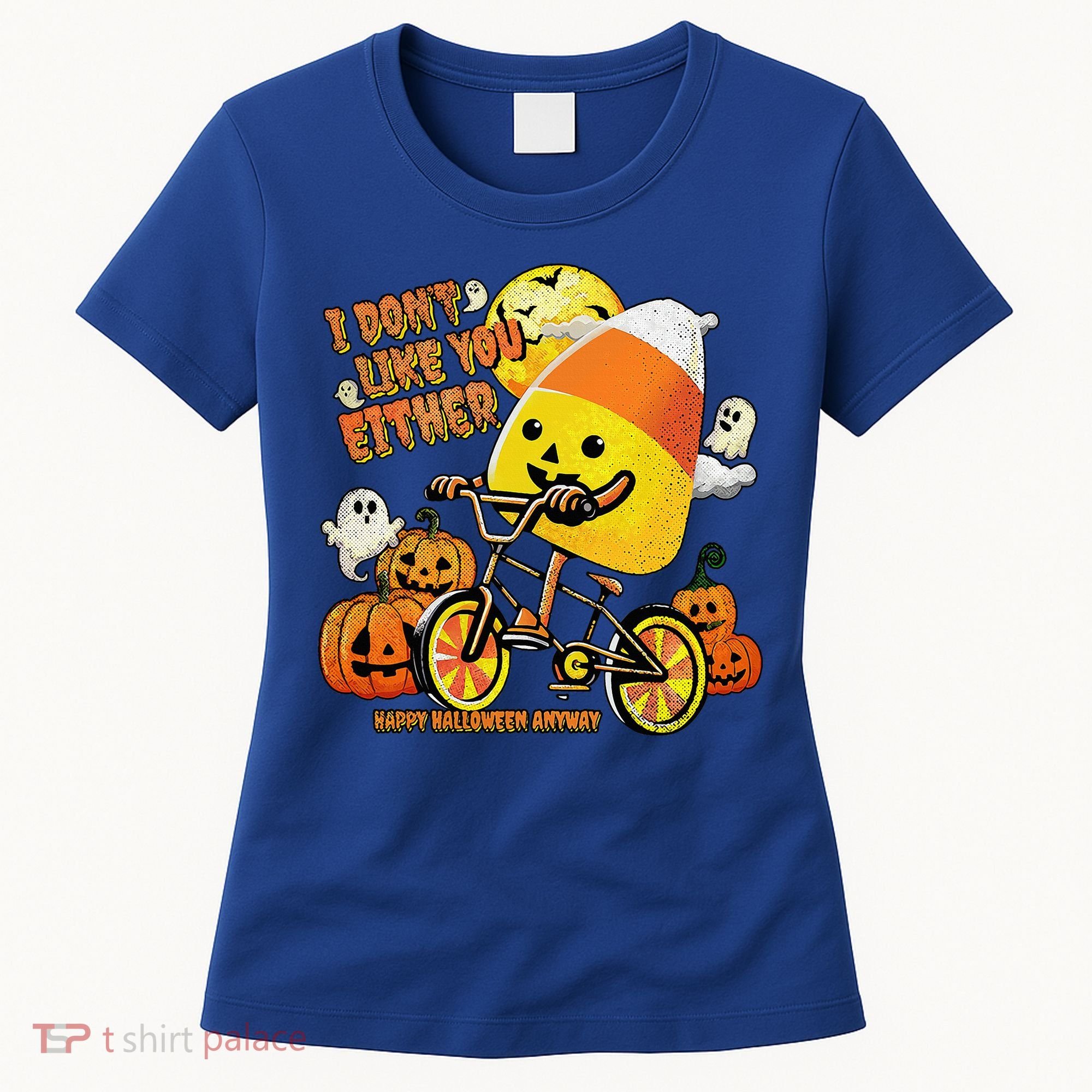Halloween Costume Team Candy Corn I DonT Like You Either Women's T-Shirt