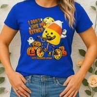 Halloween Costume Team Candy Corn I DonT Like You Either Women's T-Shirt thumb 2
