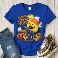Halloween Costume Team Candy Corn I DonT Like You Either Women's T-Shirt thumb 3