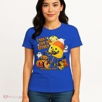 Halloween Costume Team Candy Corn I DonT Like You Either Women's T-Shirt thumb 4