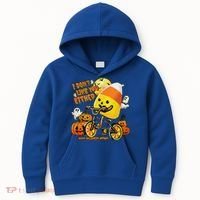 Halloween Costume Team Candy Corn I DonT Like You Either Kids Hoodie thumb 0