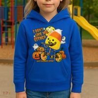 Halloween Costume Team Candy Corn I DonT Like You Either Kids Hoodie thumb 3