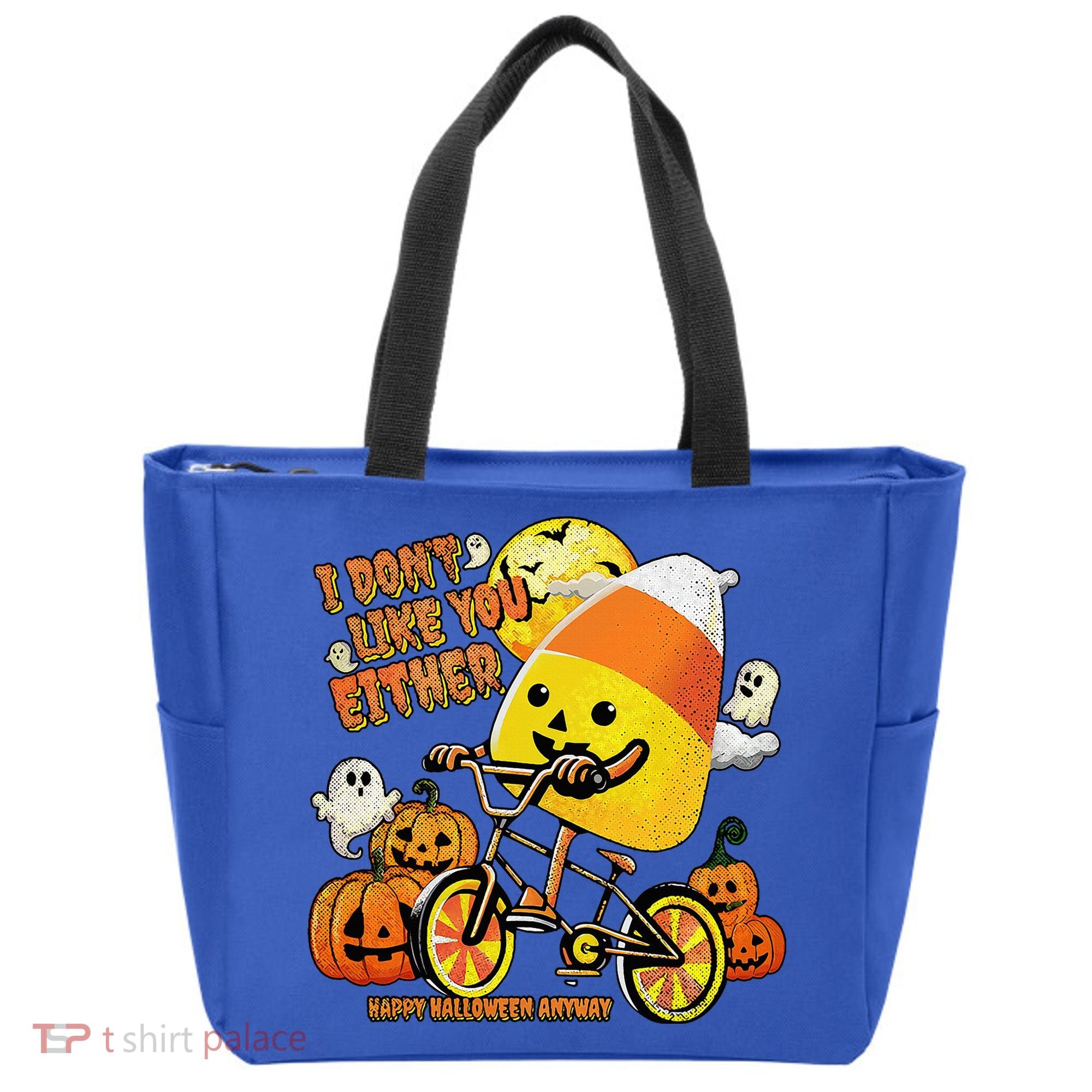 Halloween Costume Team Candy Corn I DonT Like You Either Tote Bag