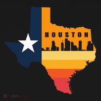 Houston City Texas Map Patriotic Texan Ornament thumb 1