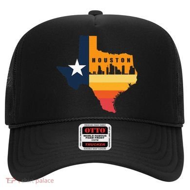 Houston City Texas Map Patriotic Texan Hat