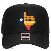 Houston City Texas Map Patriotic Texan Hat thumb 0