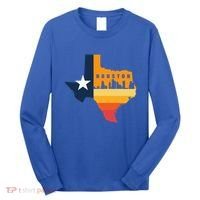 Houston City Texas Map Patriotic Texan Long Sleeve Shirt thumb 0