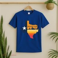 Houston City Texas Map Patriotic Texan T-Shirt thumb 2