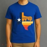 Houston City Texas Map Patriotic Texan T-Shirt thumb 3