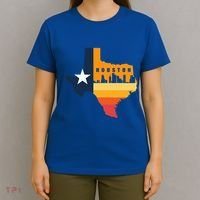Houston City Texas Map Patriotic Texan T-Shirt thumb 4