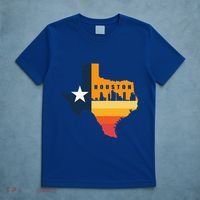 Houston City Texas Map Patriotic Texan T-Shirt thumb 5