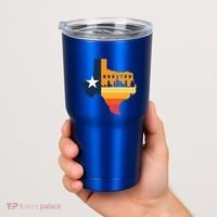 Houston City Texas Map Patriotic Texan Tumbler thumb 2