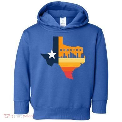 Houston City Texas Map Patriotic Texan Toddler Hoodie