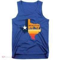 Houston City Texas Map Patriotic Texan Tank Top thumb 0
