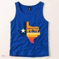 Houston City Texas Map Patriotic Texan Tank Top thumb 2