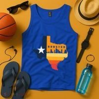 Houston City Texas Map Patriotic Texan Tank Top thumb 4