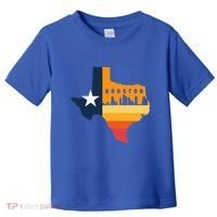 Houston City Texas Map Patriotic Texan Toddler T-Shirt thumb 0