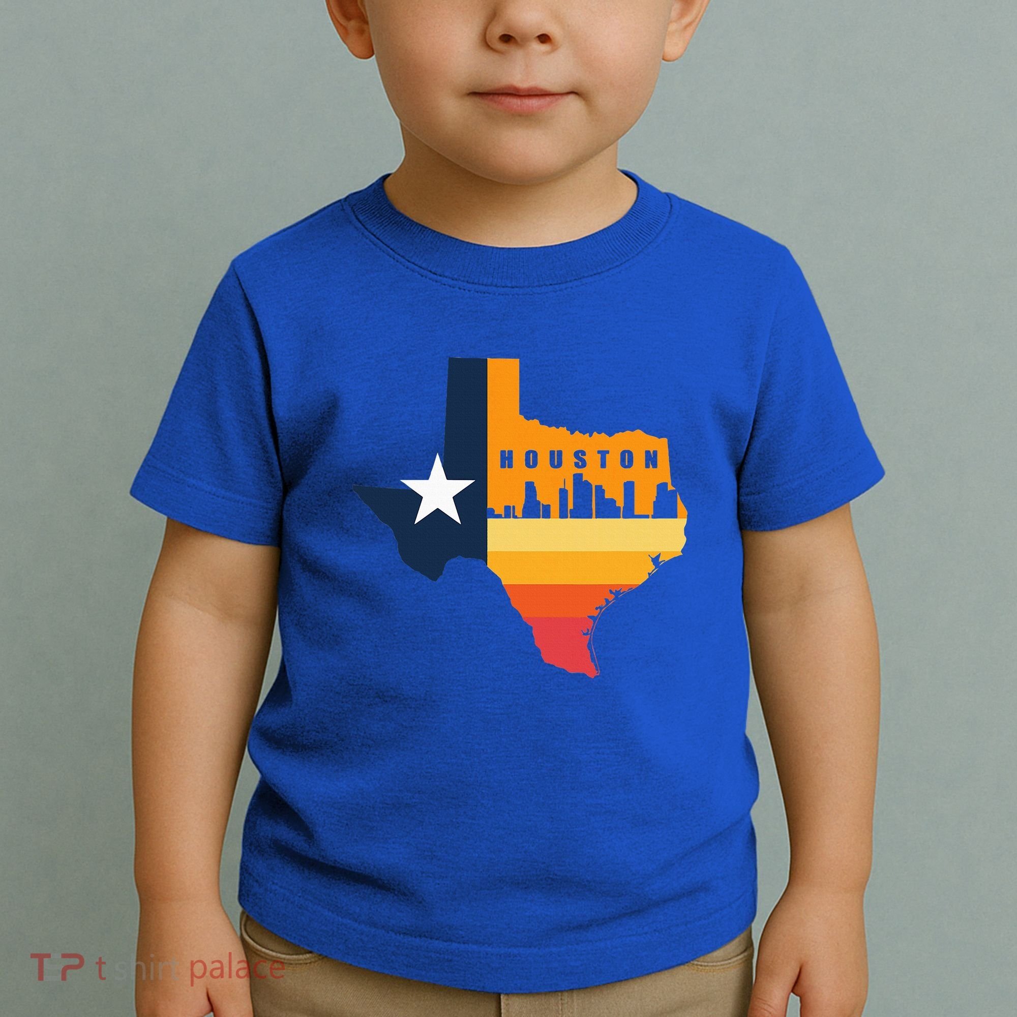 Houston City Texas Map Patriotic Texan Toddler T-Shirt
