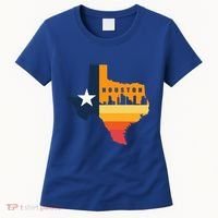 Houston City Texas Map Patriotic Texan Women's T-Shirt thumb 0