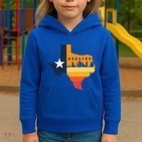 Houston City Texas Map Patriotic Texan Kids Hoodie thumb 3