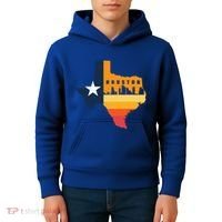 Houston City Texas Map Patriotic Texan Kids Hoodie thumb 4