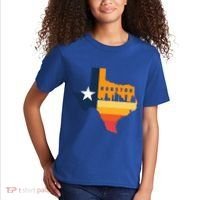 Houston City Texas Map Patriotic Texan Kids T-Shirt thumb 2