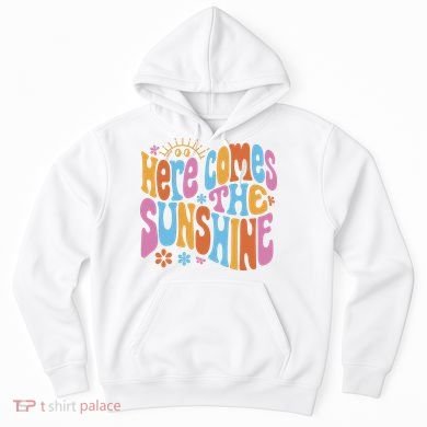 Here Comes The Sunshine Colorful Retro Hoodie