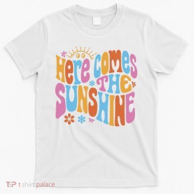Here Comes The Sunshine Colorful Retro T-Shirt