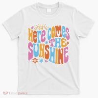 Here Comes The Sunshine Colorful Retro T-Shirt thumb 0