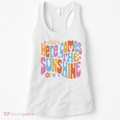 Here Comes The Sunshine Colorful Retro Women's Tank Top